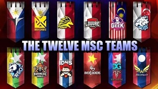 THE TWELVE TEAMS COMPETING IN THE MSC 2019 - WHO WILL BE THE CHAMPION?