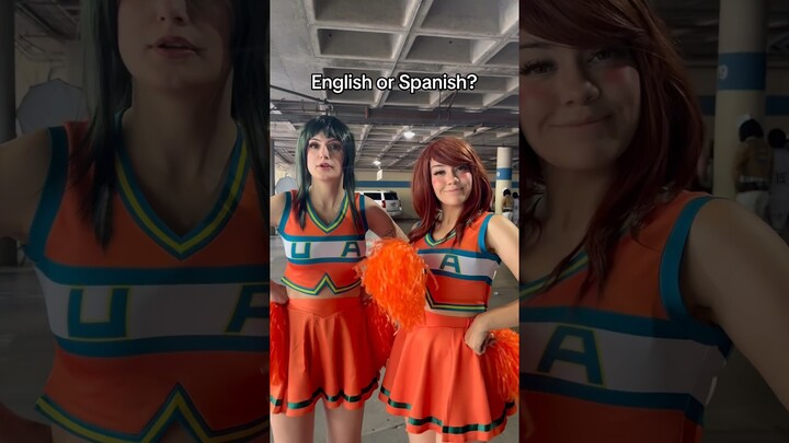 English or Spanish- My Hero Academia edition #anime #cosplay #myheroacademia #myhero