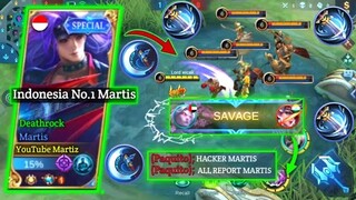 WHEN TOP GLOBAL MARTIS TRY UNLIMITED CRITICAL DAMAGE BUILD || MARTIS BEST BUILD 2021 - MOBILE LEGEND