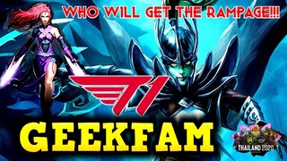 Geek Fam vs T1 Game 3 Highlights - ESL One Thailand - Phantom Assasin vs Anti Mage - RAMPAGE!!!