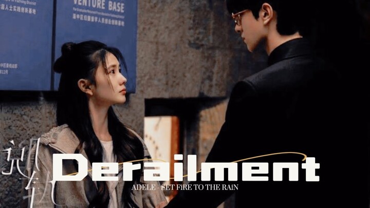 Derailment MV - Set Fire To The Rain || Jiang Xiaoyuan & Qi Lian|| Çin Klip