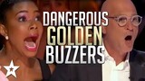 DANGEROUS GOLDEN BUZZER AUDITIONS Have JUDGES On The EDGE Of Their SEATS | Got Talent Global