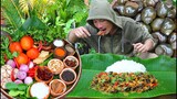 Cooking Snail Curry Mukbang in my Garden Eating Very Delicious - Collecting Snail and Vegetable