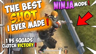 THE BEST SHOT I EVER MADE ! 1 AGAINST SQUADS CLUTCH VICTORY [ Rules of Survival ] ( # 10 )