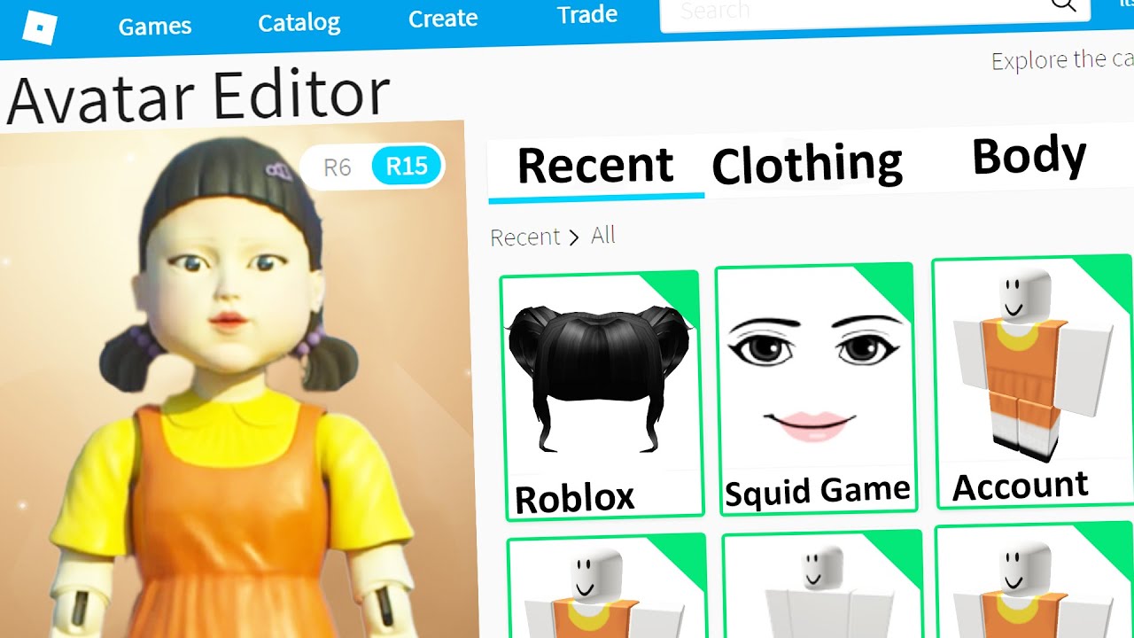 MAKING SQUID GAME ROBOT DOLL a ROBLOX 