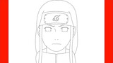 How To Draw Neji Hyuga From Naruto - Step By Step Drawing