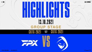 Highlights FPX vs RGE [Vòng Bảng][CKTG 2021][13.10.2021]