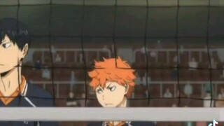 Kageyama and Hinata fighting