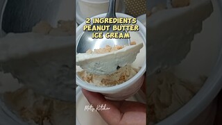 2 Ingredient Ice Cream - Peanut butter #shorts  #food #metskitchen #cooking #recipe