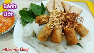 Cách Làm BÁNH ƯỚT CHAY Ngon Và Đơn Giản Nhất | Món Chay Ngon Bà Mẹ Quê.