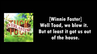 2. Good girl Winnie Foster ~ Tuck Everlasting [LYRICS VIDEO]