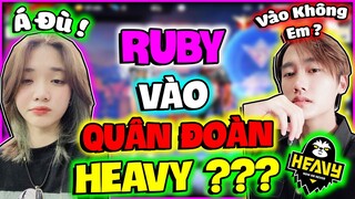 [FREE FIRE]Ruby Chính Thức Vào HEAVY?Anh Trai Mưa Bất Ngờ Gạ Solo Vào Quân Đoàn HEAVY Và Cái Kết Là.