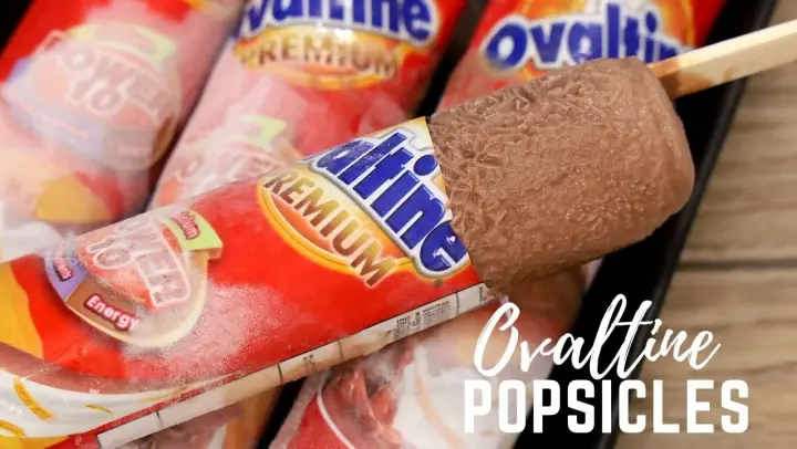 3 Ingredients Ovaltine Popsicles  ( No Molder ) - No Ice Cream Maker