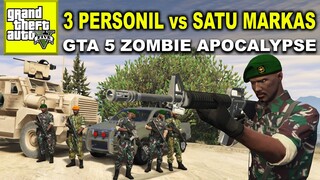 3 ORANG PASUKAN NGEBARBAR - GTA 5 ZOMBIE SURVIVAL APOCALYPSE #26