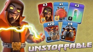 NEW TH11 STRATEGY | NEW LAVALOONS STYLE ATTACK WITH SUPER WIZARD AND 3 INVISIBLE SPELL | COC