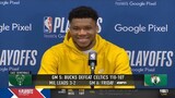 Giannis Antetokounmpo postgame Press Conference Game 5: "We will try to defend our NBA championship"