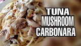 how to cook "creamy tuna mushroom carbonara"