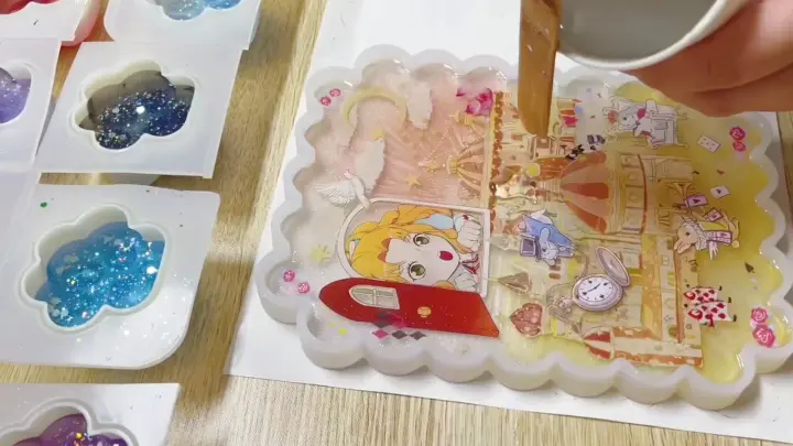 【Resin Collage】Didn't screw up the collage but messed up the resin!