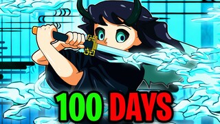 Spending 100 Days As HYBRID Muichiro Tokito - Roblox