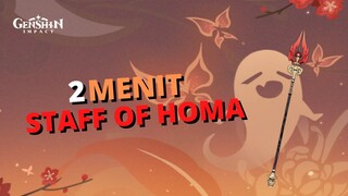 AUTO NGERTI SOAL SKILL STAFF OF HOMA - Genshin Impact