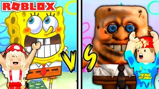 BANG BOY DAN @Shasyaalala  BERTEMU HANTU SPONGEBOB MENGERIKAN DI ROBLOX