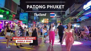 Patong - Bangla Road Phuket [4K]  Thailand 🇹🇭 Пхукет - Walking Street - Red Light District