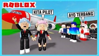 Aku Dan Adiku Terpaksa Harus Menjadi Pilot Dan Pramugari Di Roblox Brookhaven ft @Shasyaalala