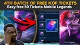 GET ADDITIONAL FREE 50 KOF BINGO TICKETS EVENT "EASY FREE 50 TICKETS" MOBILE LEGENDS