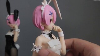 Which one should I choose, black or white? FuRyu Ram bunny girl version prize figurine wearing real 