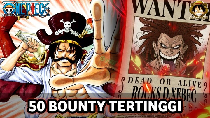 INILAH 50 BOUNTY TERTINGGI ONE PIECE CH.1036++