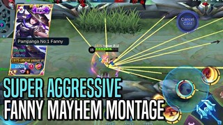 SUPER AGGRESSIVE Fanny Mayhem Montage!! | ULTRA HAND SPEED LVL 99999 | Mobile Legends