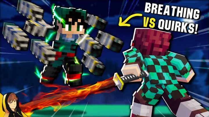 MY HERO ACADEMIA VS DEMON SLAYER!!! | Minecraft - Modded Random Battles w/CH3k