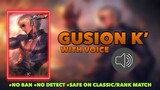 Gusion K' Gameplay K.O.F. Skin Script Full Voice + Effect Frame Mobile Legends
