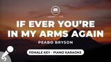 If Ever You're In My Arms Again - Peabo Bryson (Female Key - Piano Karaoke)