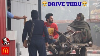 Donkey Cart at DRIVE THRU PRANK 😂