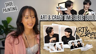 KinnPorsche The Series ART & CRAFT TIME 🎨 BIBLE BUILD REACTION 👟✨