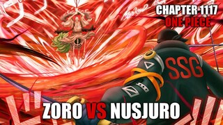 Review Chapter 1117 One Piece - Bentrokan Antara Dua Katana Kitetsu - Zoro Vs Nusjuro!