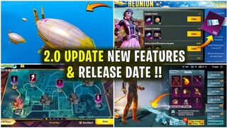 2.0 UPDATE NEW FEATURES 🔥 NEW MODE ADDED / GET FREE 1200 CHARACTER VOUCHERS EVENT IN BGMI & PUBGM