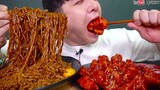 Thánh Ăn Hàn Quốc : Ăn Hết Tô Mì Trộn và Dĩa Đùi Gà Xiêu Cay ngon Tuyệt..!!