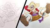 How to Draw Luffy Gear 5 (Laughing) - [One Piece]