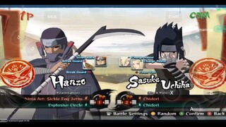 Hanzo vs Sasuke uchiha 😎❗🥶 Game Naruto shippuden storm 4 ninja conection Starparks 2024