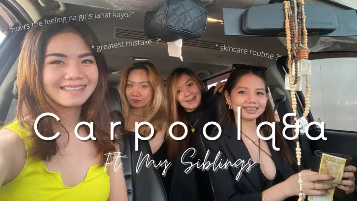Carpool Q & A with my siblings 🤍 | Jamaica Galang