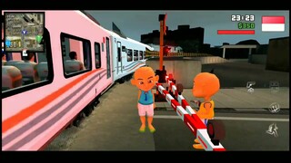 GTA UPIN IPIN | Upin Ipin Menyusuri Jalur Rel Kereta Api