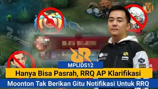 RRQ AP Klarifikasi Soal RRQ Tak Miliki Fitur Notifikasi Di MPLIDS12, Kena Pelanggaran? | #mplids12