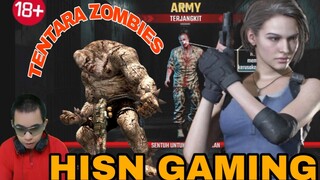 serangan  para tentara zombie sangat kuatt