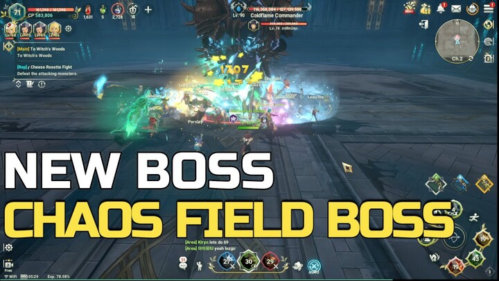 NEW BOSS! Chaos Field Ancient Ruin 4F Boss - Coldflame Commander | PK AREA | NNK