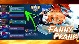 Fanny Real WinRate Prank na nakaType | Part 1 Fanny Prank 2023 | MLBB