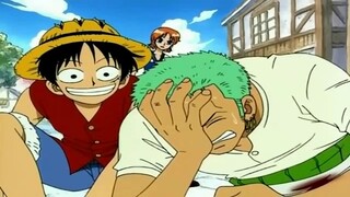 Luffy wake's Zoro up