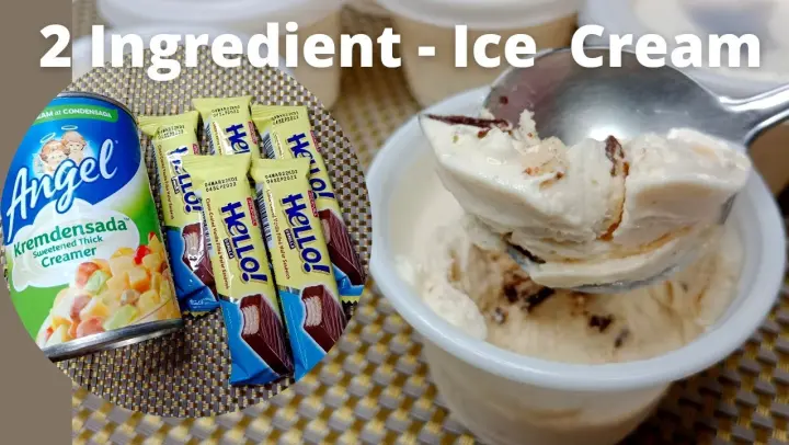 2 Ingredient-Ice Cream | Hello Wafer Ice Cream | Met's Kitchen