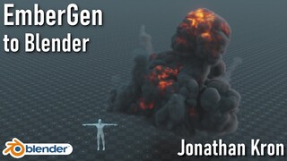 Real Time Smoke Simulations to Blender [EmberGen] | English